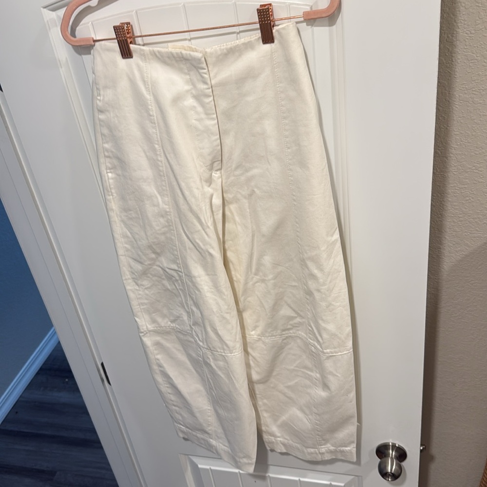 ATM Wide Leg White Denim